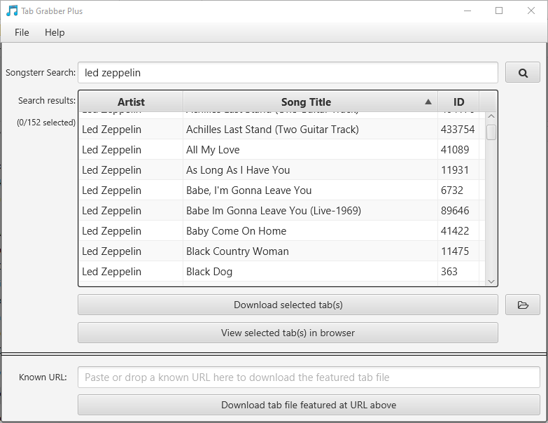 Tab Grabber – Songsterr Guitar Pro Tab Download Tool – Cognitial Software